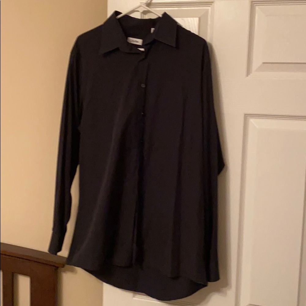 Calvin Klein Slim Fit Button Down Dress Shirt